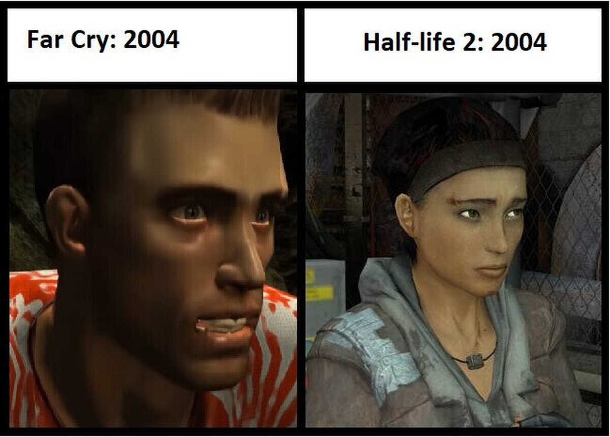 Recordatorio de que Half-Life 2 tenía mejores gráficos que Far Cry