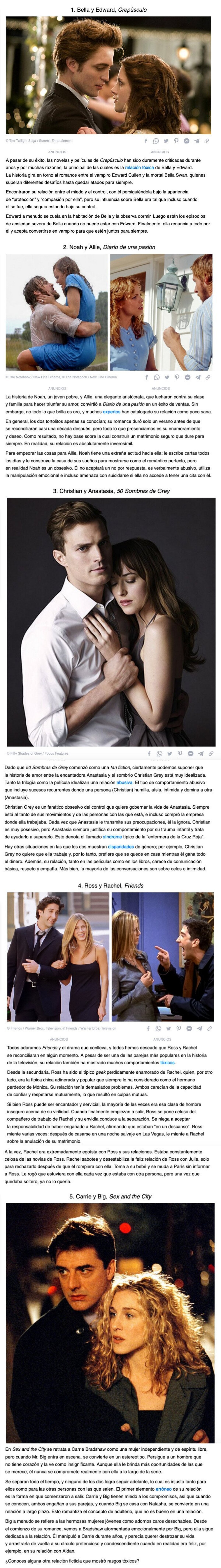GALERÍA: 5 Parejas ficticias que todo el mundo ama, pero que en realidad tienen una relación poco saludable