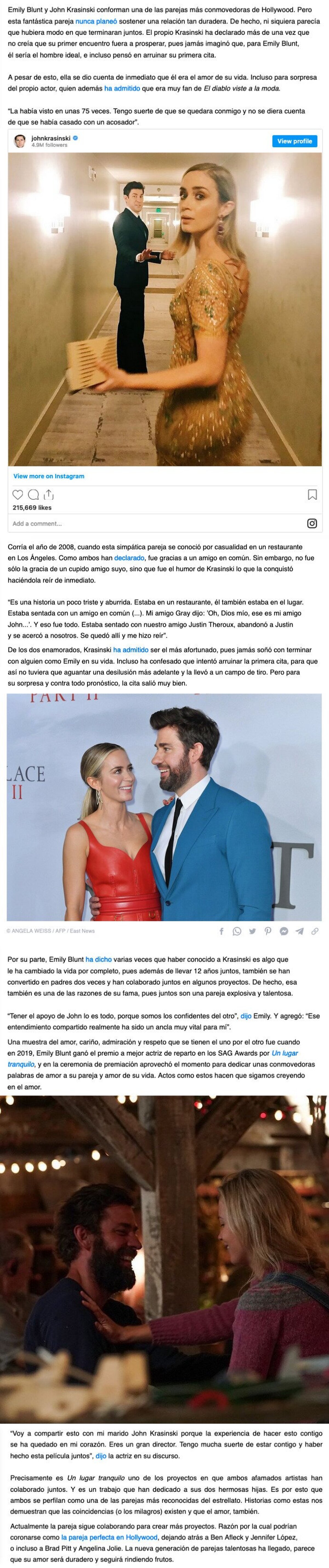 GALERÍA: Te contamos cómo John Krasinski enamoró a Emily Blunt