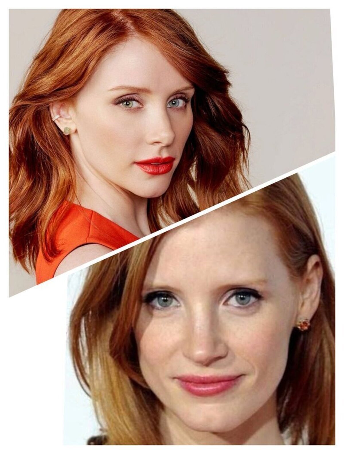 Dislexias que tiene una con actores/actrices.Jessica Chastain / Bryce Dallas Howard ¿Quién es quién?  
