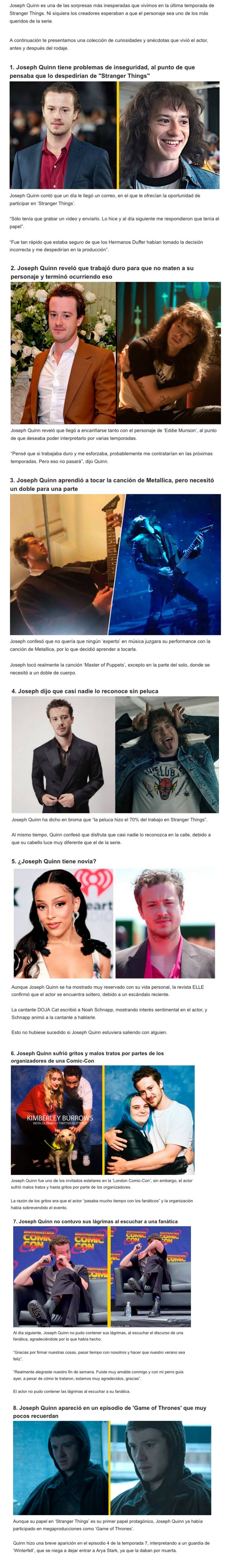 GALERÍA: 8 motivos por los que Joseph Quinn es el actor más querido de ‘Stranger Things’