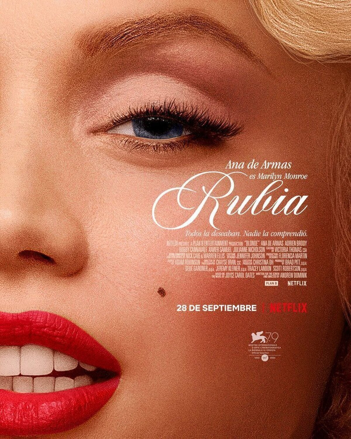 Ana de Armas es Marilyn Monroe en 'Rubia'. 28 de septiembre en Netflix