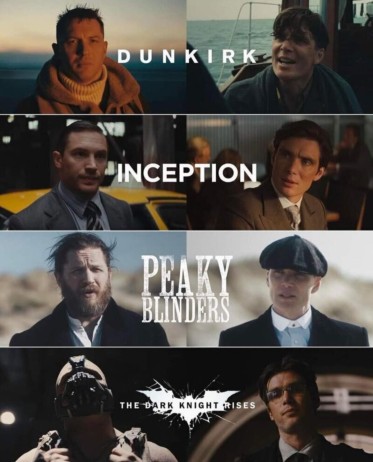 Me encanta la dupla Tom Hardy y Cillian Murphy  