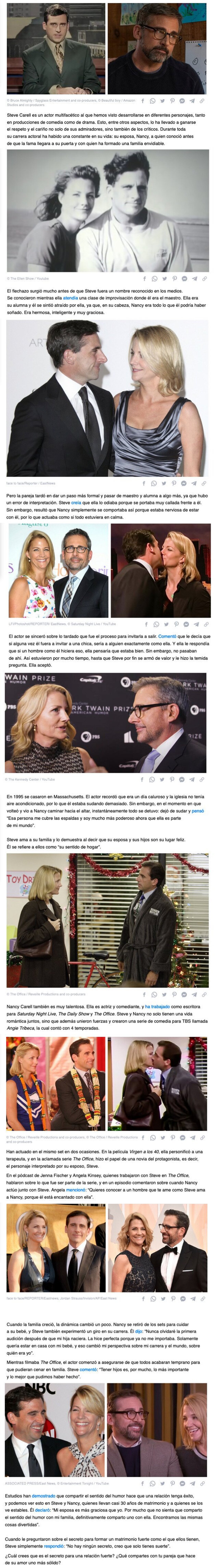 GALERÍA: Steve Carell encontró el amor antes de la fama y tiene un matrimonio tan fuerte como su carrera