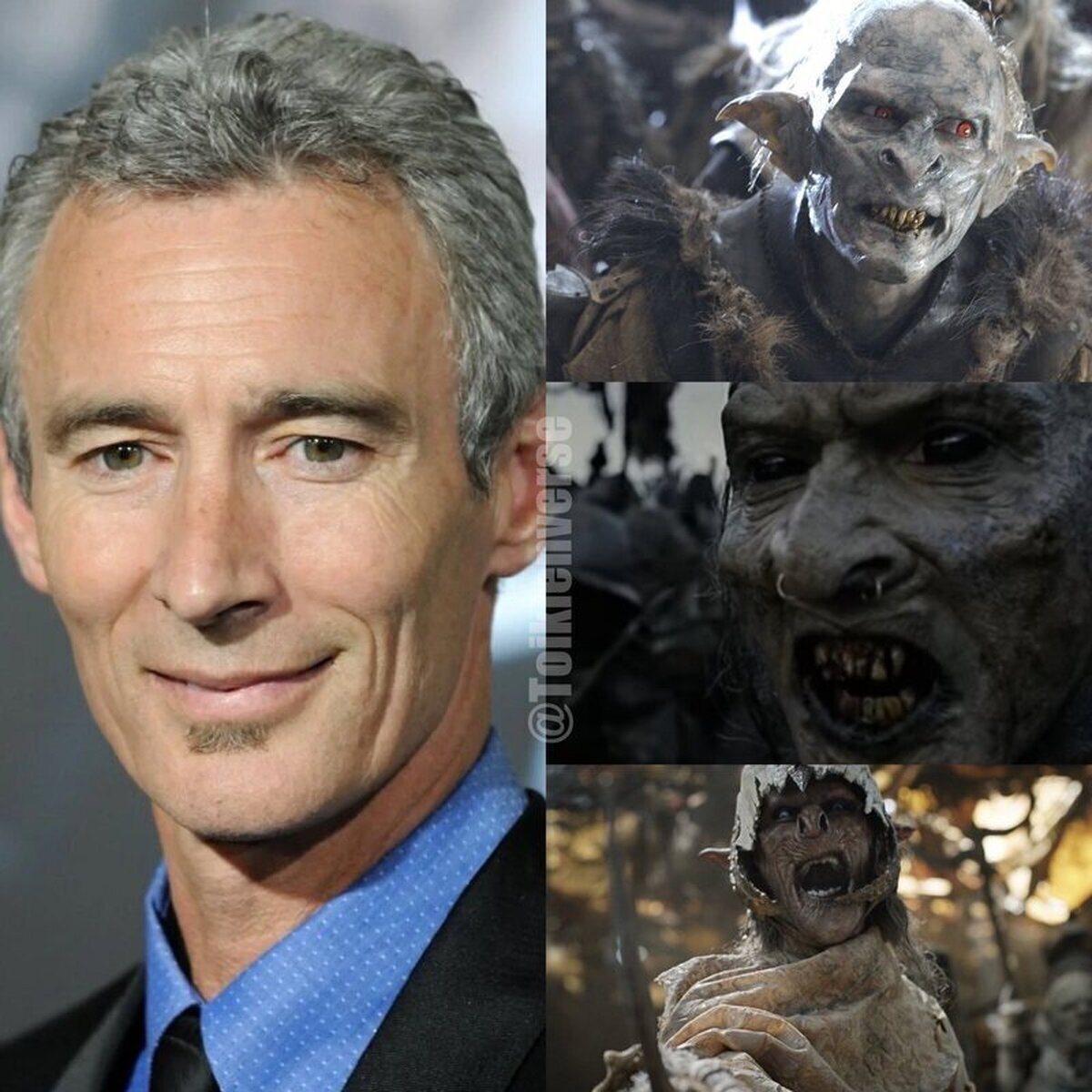 Mismo actor, diferentes Orcos.  
