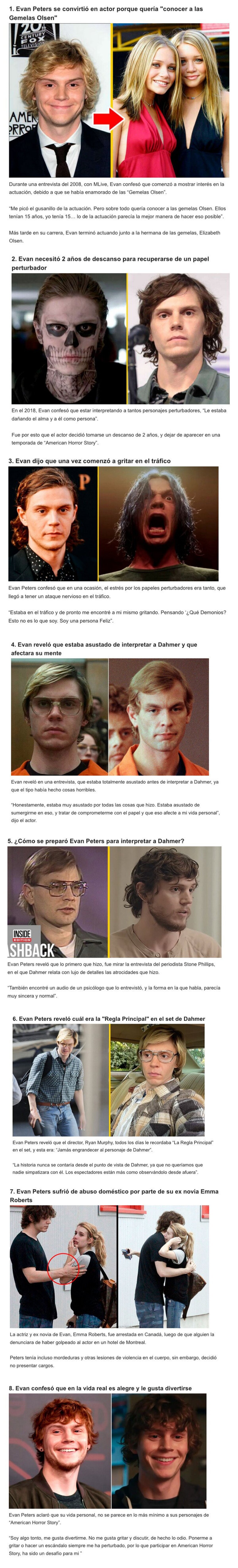 GALERÍA: 8 Cosas que sufrió Evan Peters durante la grabación de la serie “Dahmer”