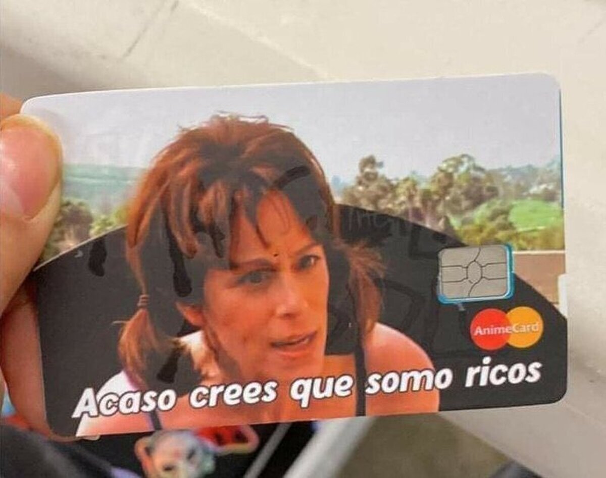 Me urge ponerle esta imagen a mis tarjetas de crédito.  