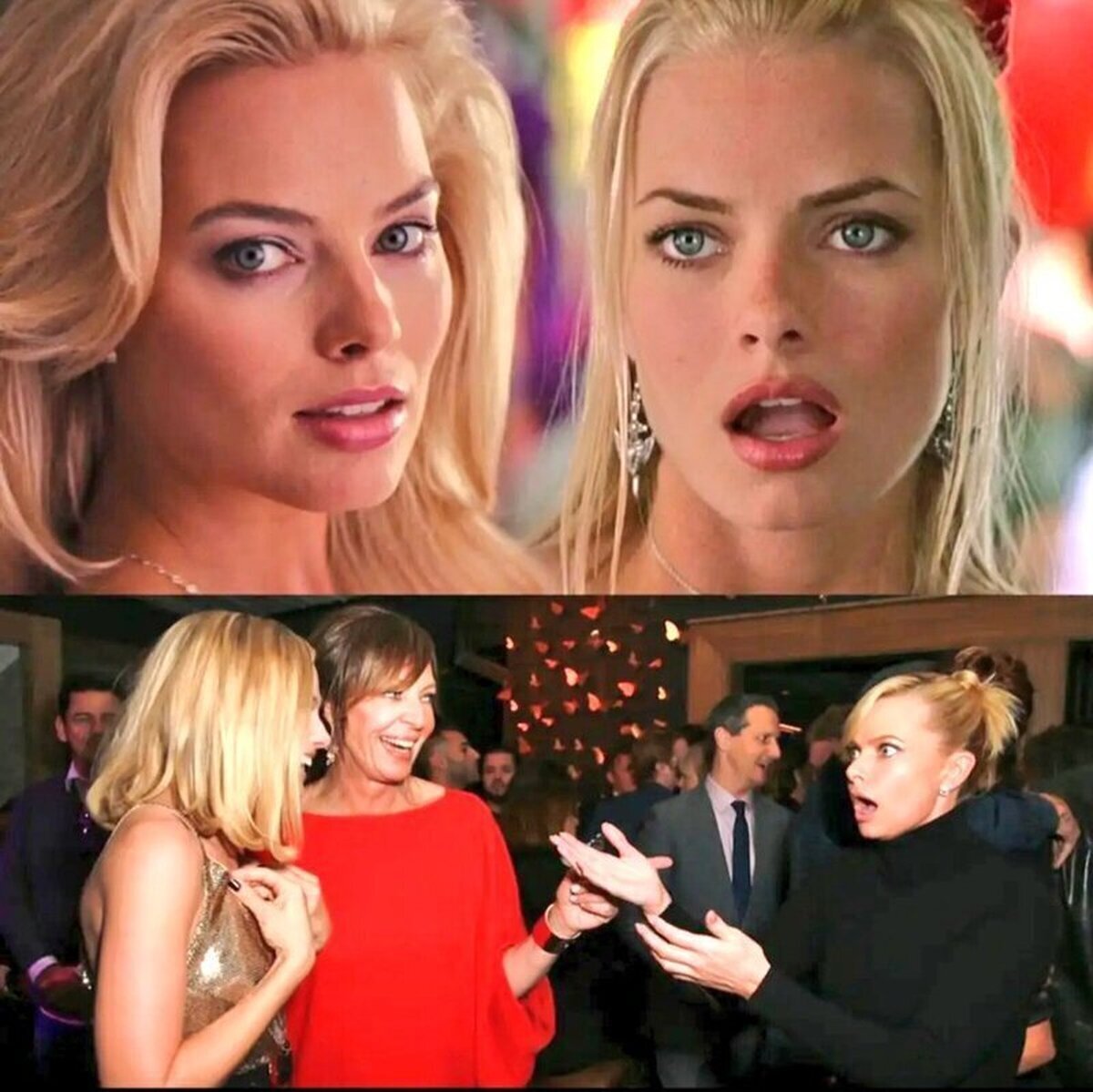 Margot Robbie se encuentra con su clon Jaime Pressly por 1a vez