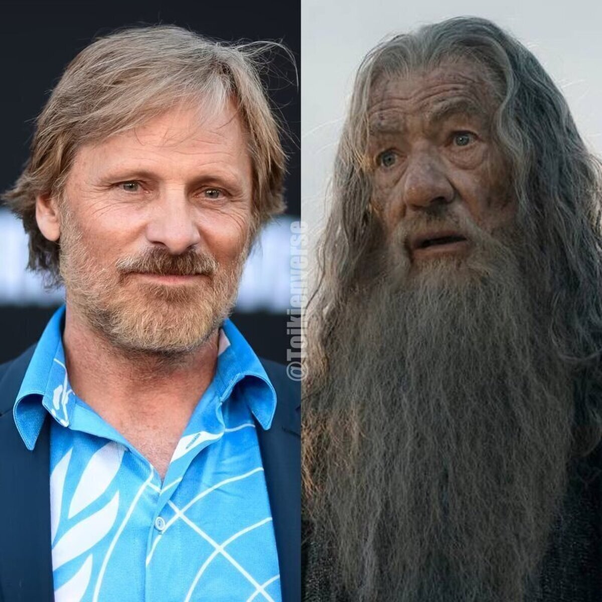 Viggo Mortensen tiene ahora mismo la misma edad que tenía sir Ian McKellen cuando interpretó a Gandalf en El Señor de los Anillos HACE 20 AÑOS