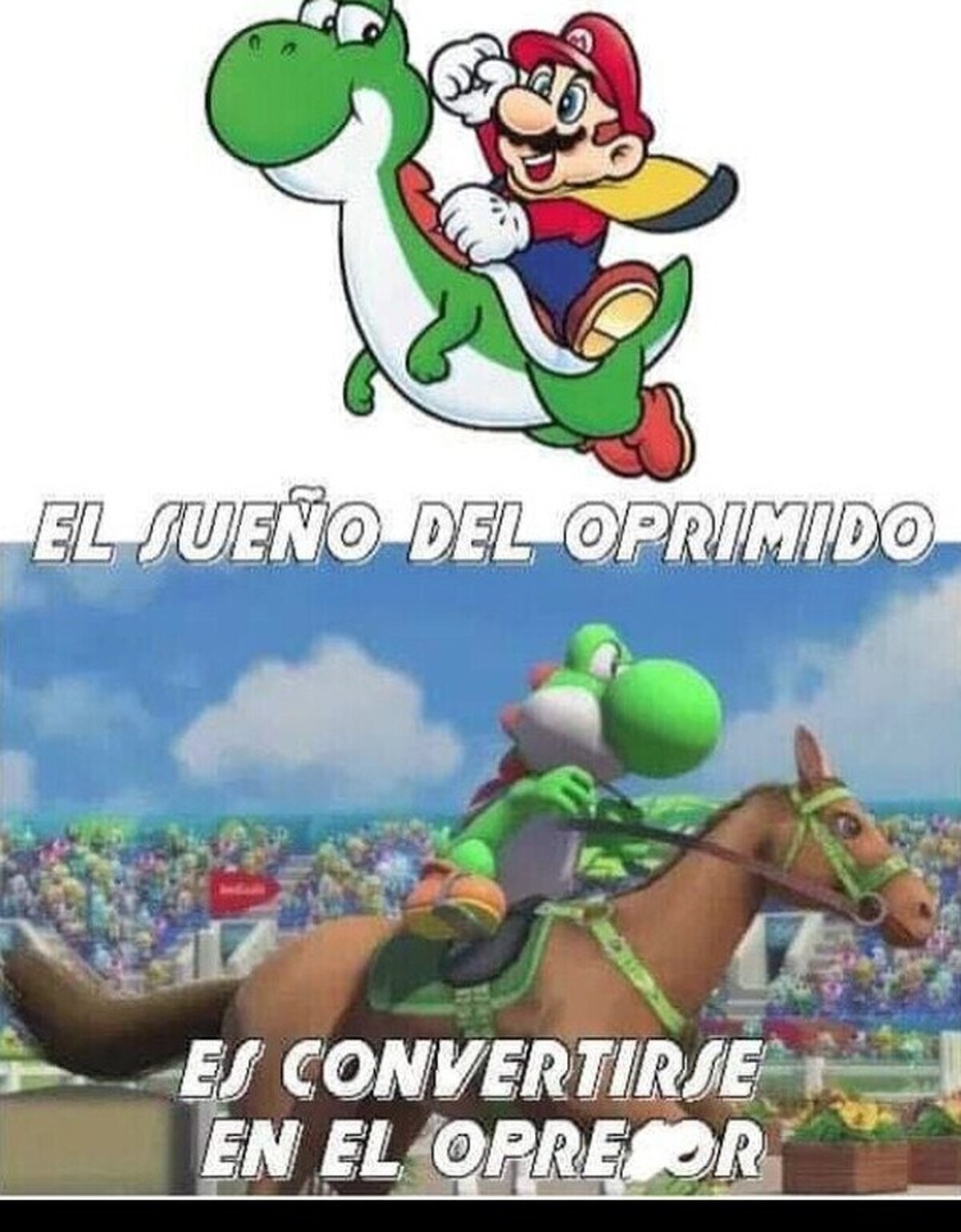 Estaba cansado de ser la montura