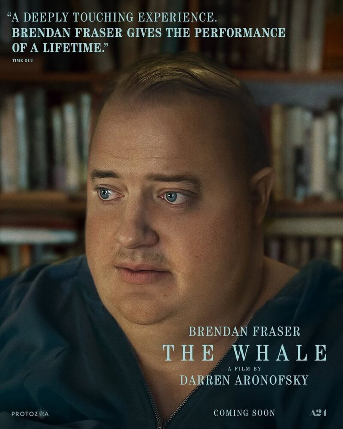  Primer póster de 'THE WHALE', dirigida por Darren Aronofsky, y protagonizada por Brendan Fraser y Sadie Sink