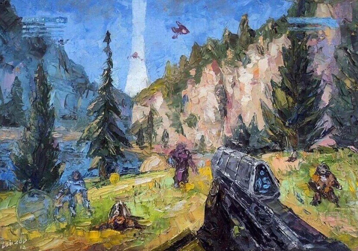 Así se vería Halo en pintura