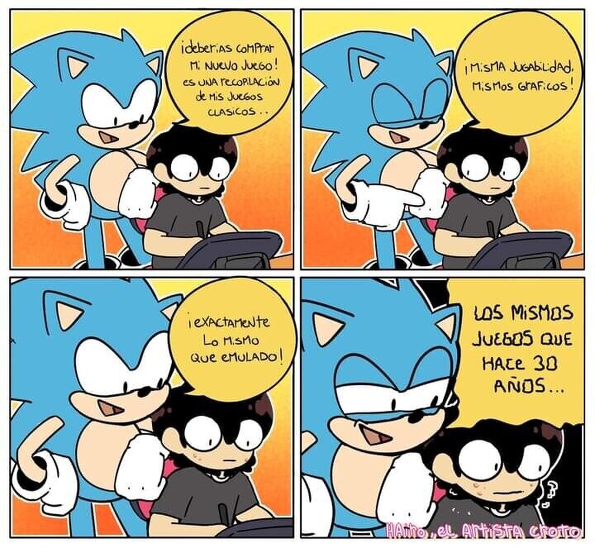 Sonic es bastante insistente