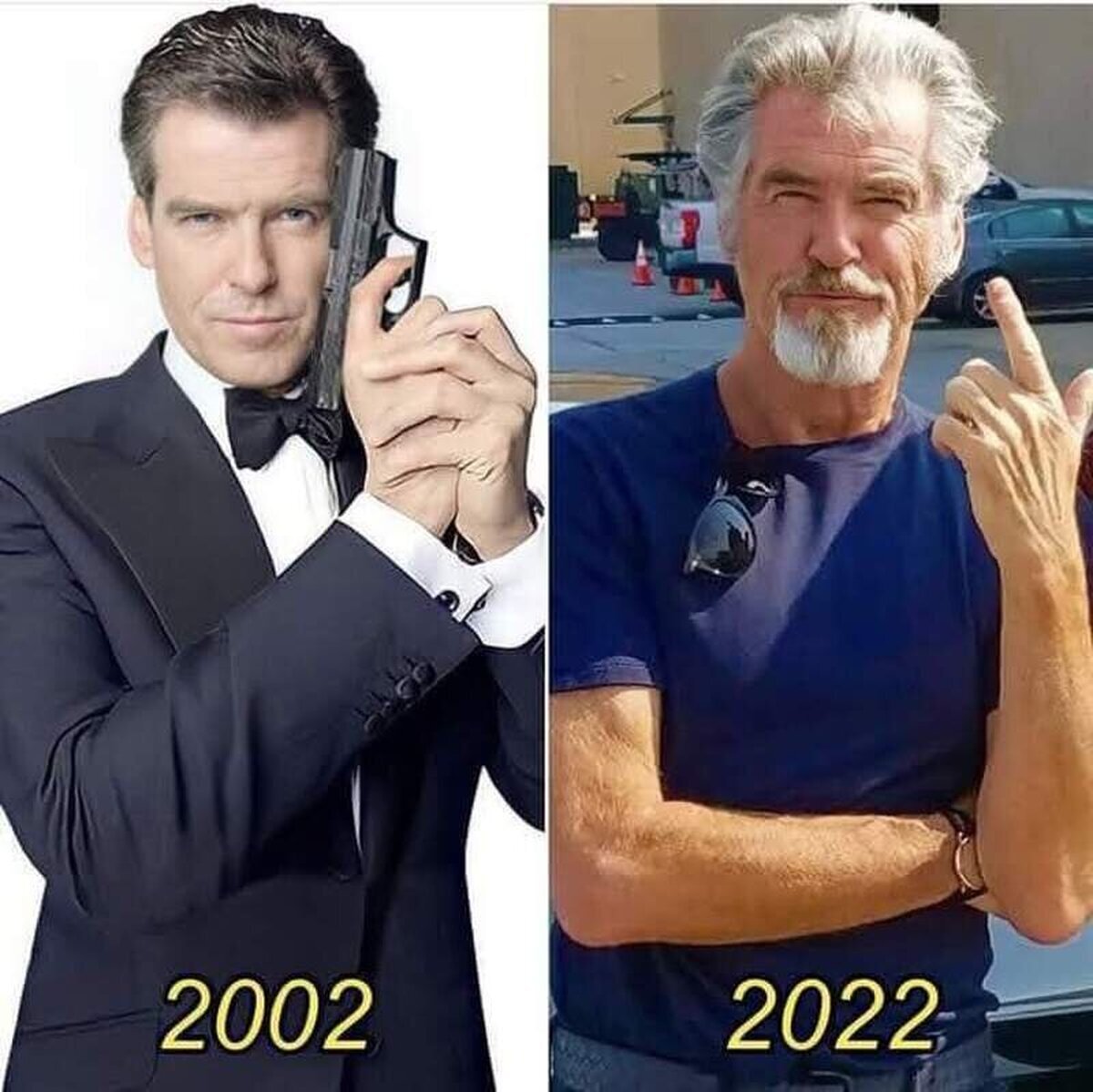 Se puede envejecer bien y luego está Pierce Brosnan.  