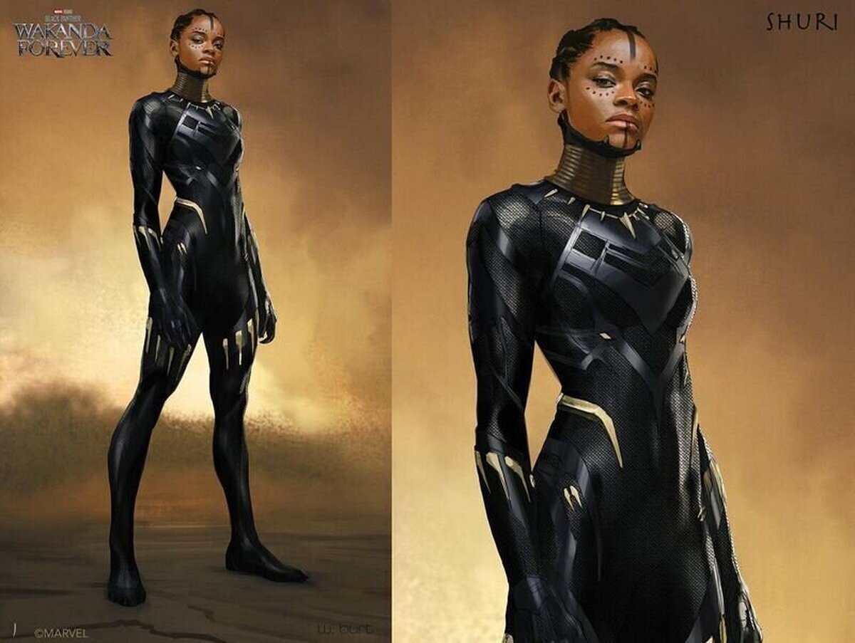 Wesley Burt comparte un diseño conceptual alternativo de Shuri para #BlackPanther #WakandaForever  