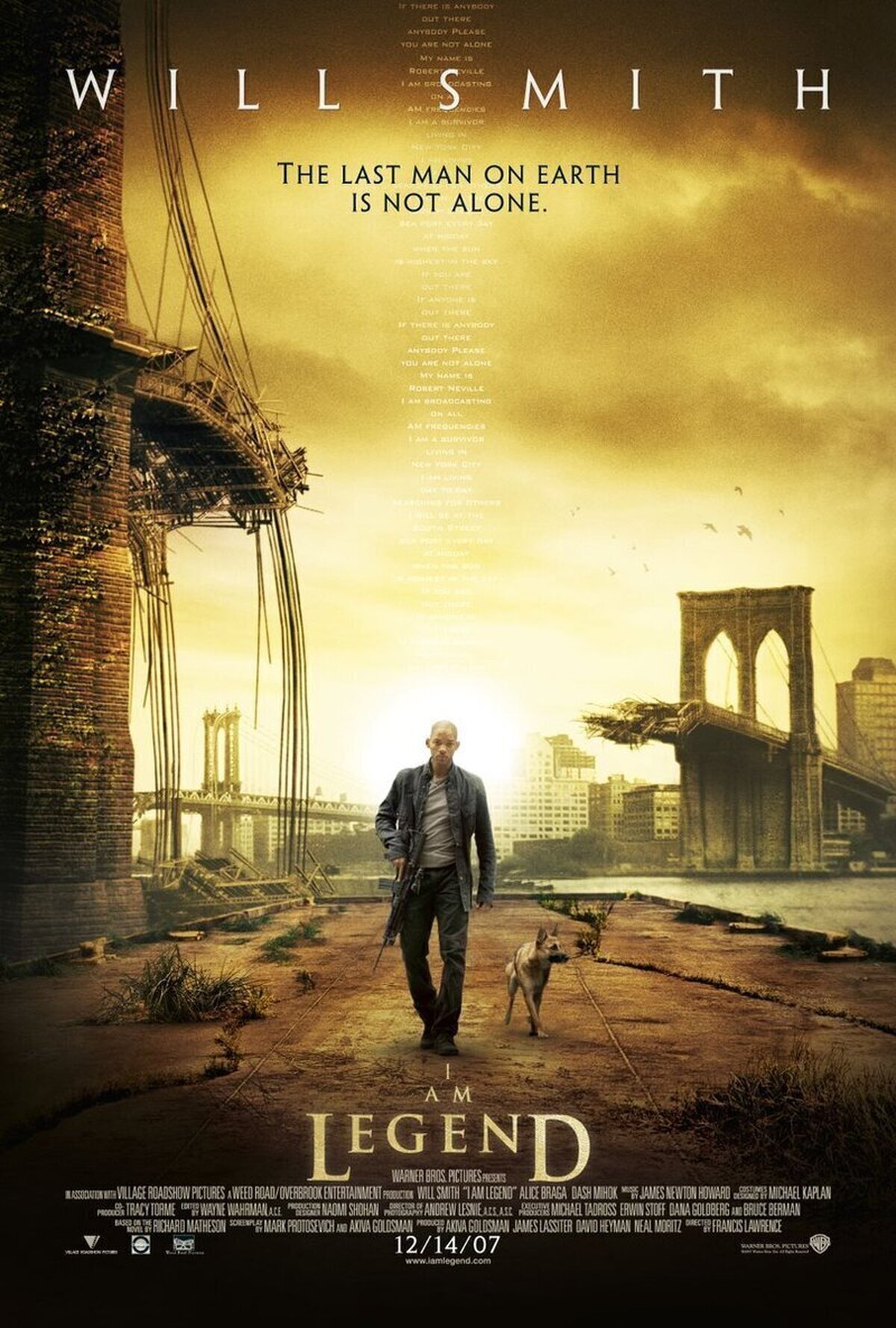 15 años ya del estreno de I AM LEGEND. Me siento viejo 