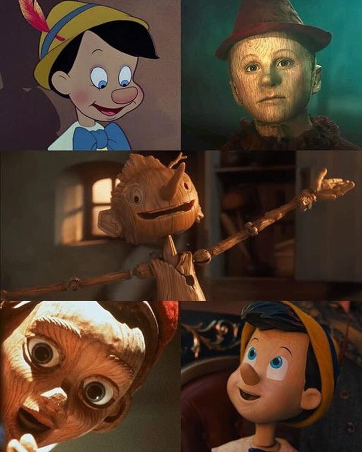 Pinocho a través de los años.