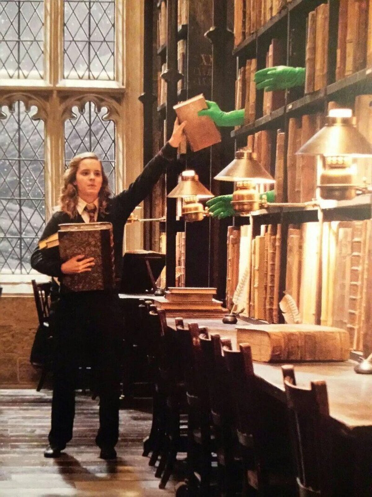 Así se conseguía la magia en la biblioteca de Hogwarts 