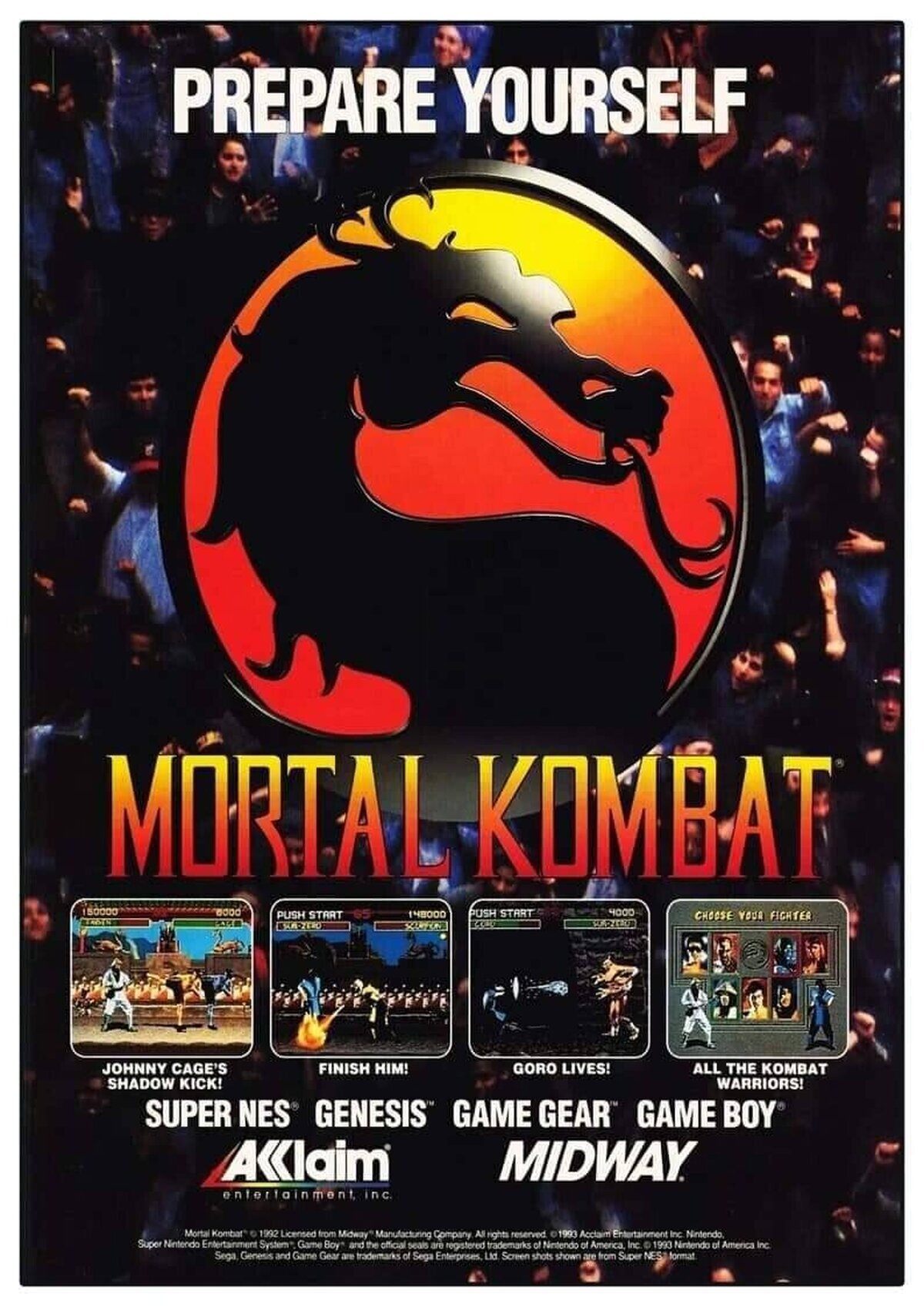 Publicidad de la época #MortalKombat