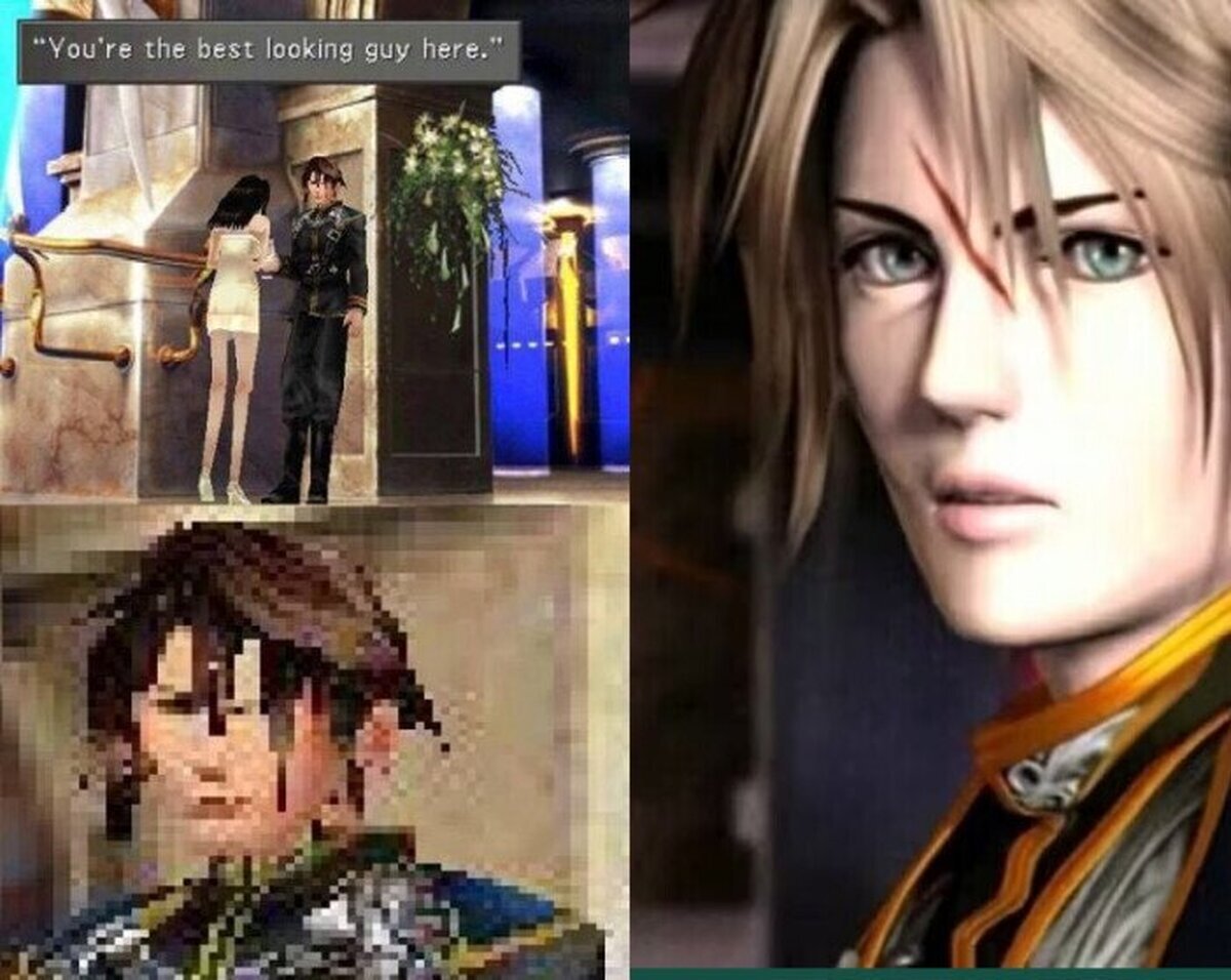 No lo parecía pero Squall sí era el chico más guapo
