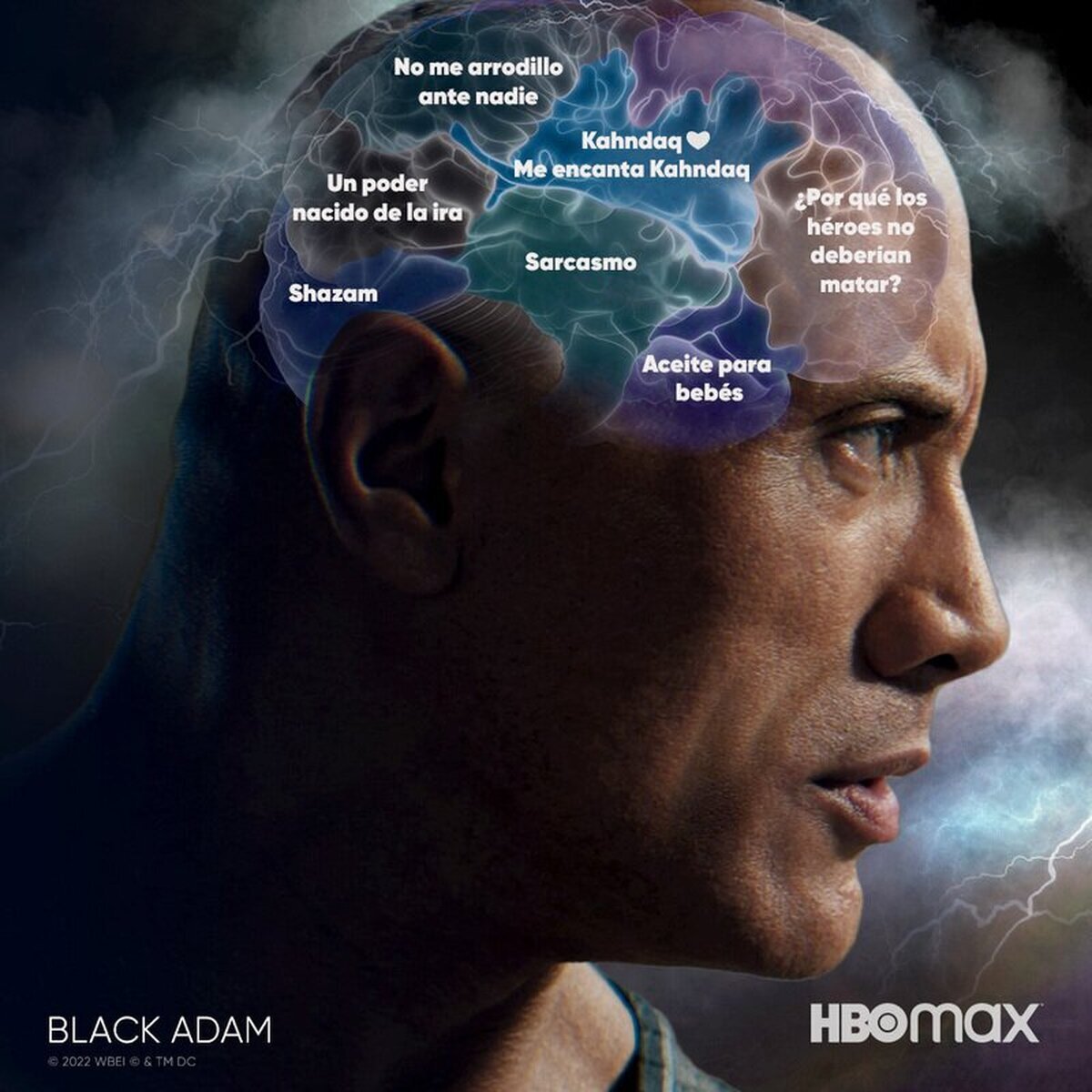 ¿Alguna vez te has preguntado qué hay dentro de la cabeza de BlackAdam? 