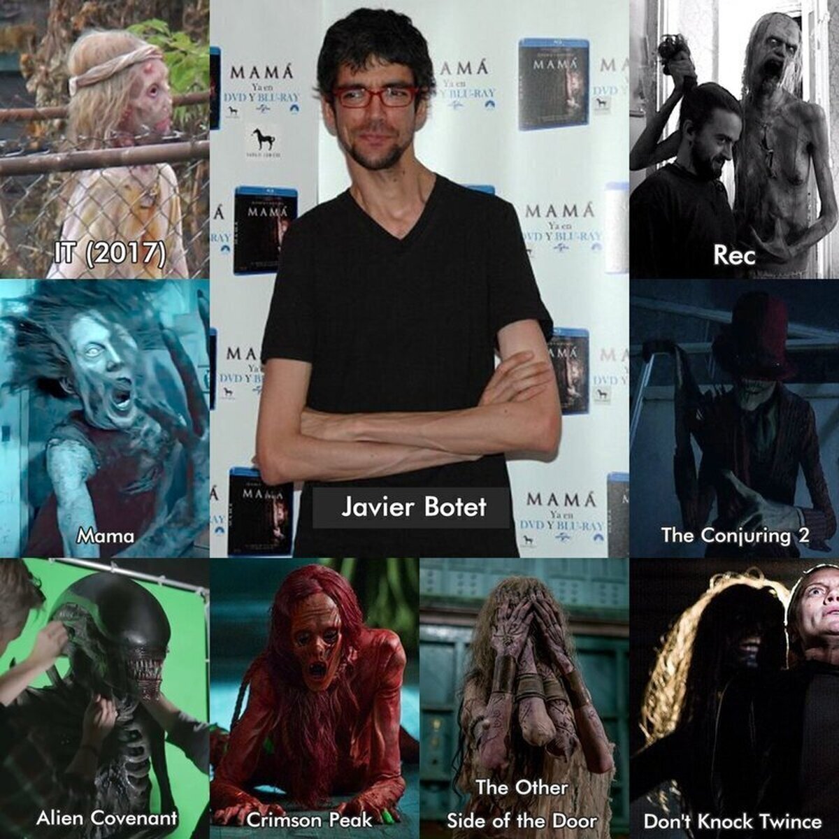 Javier Botet (45)"Detrás del maquillaje" con sus 2 metros de altura un auténtico portento encuadrando a nuestros personajes de horror 
