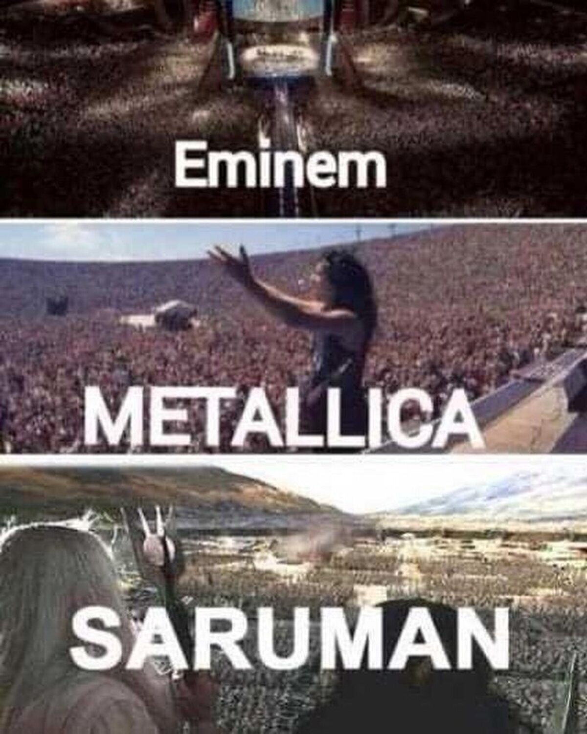 Saruman sí que sabe congregar masas