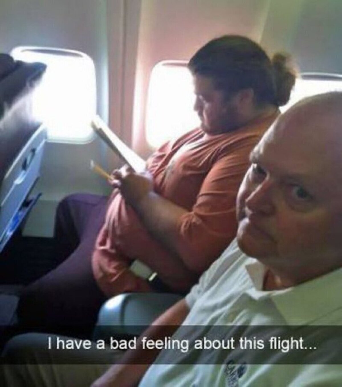 Yo me bajaría del avión…  