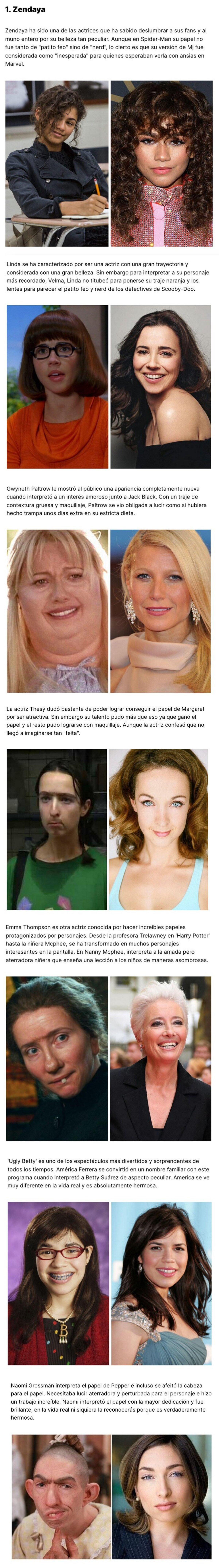 GALERÍA: 7 actrices guapisimas que no duraron en transformarse por el bien de una serie o película