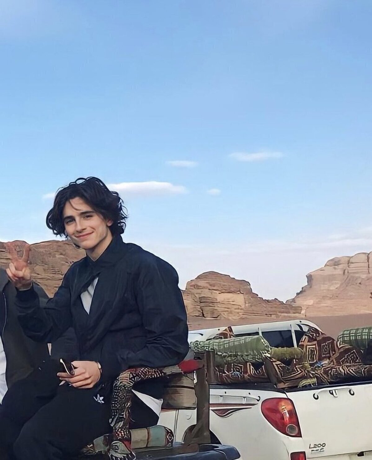 Timotheé Chalamet en el set de 'DUNE: PART II'. 