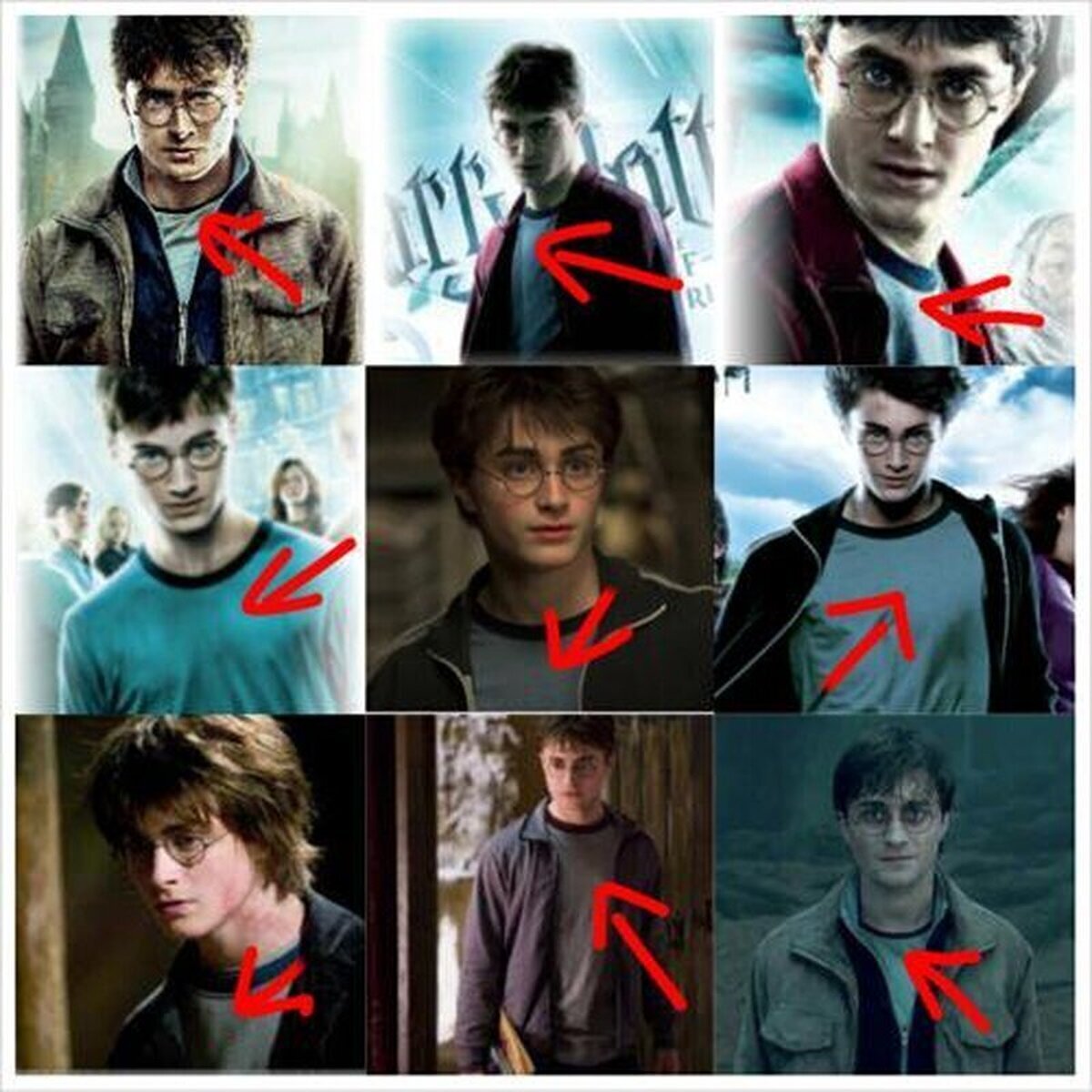 Harry Potter y el Misterio de porque siempre usa la misma camiseta.  