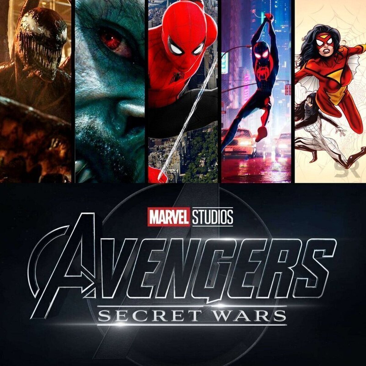 Ojito ¡Según CosmicCircus, hay muchas posibilidades de que veamos a personajes del Spider-Verse de Sony en "AVENGERS SECRET WARS"!  