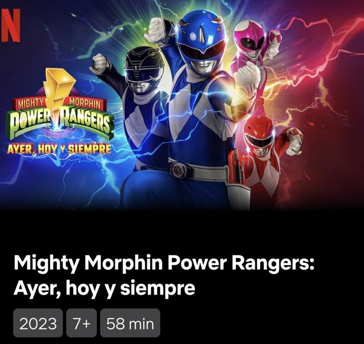 Ya tenemos disponible en Netflix la película ‘Mighty Morphin Power Rangers: ayer, hoy y siempre’.Especial para celebrar el 30º aniversario de esta mundialmente conocida franquicia que además reúne al reparto original de la serie de 1993#PowerRangers