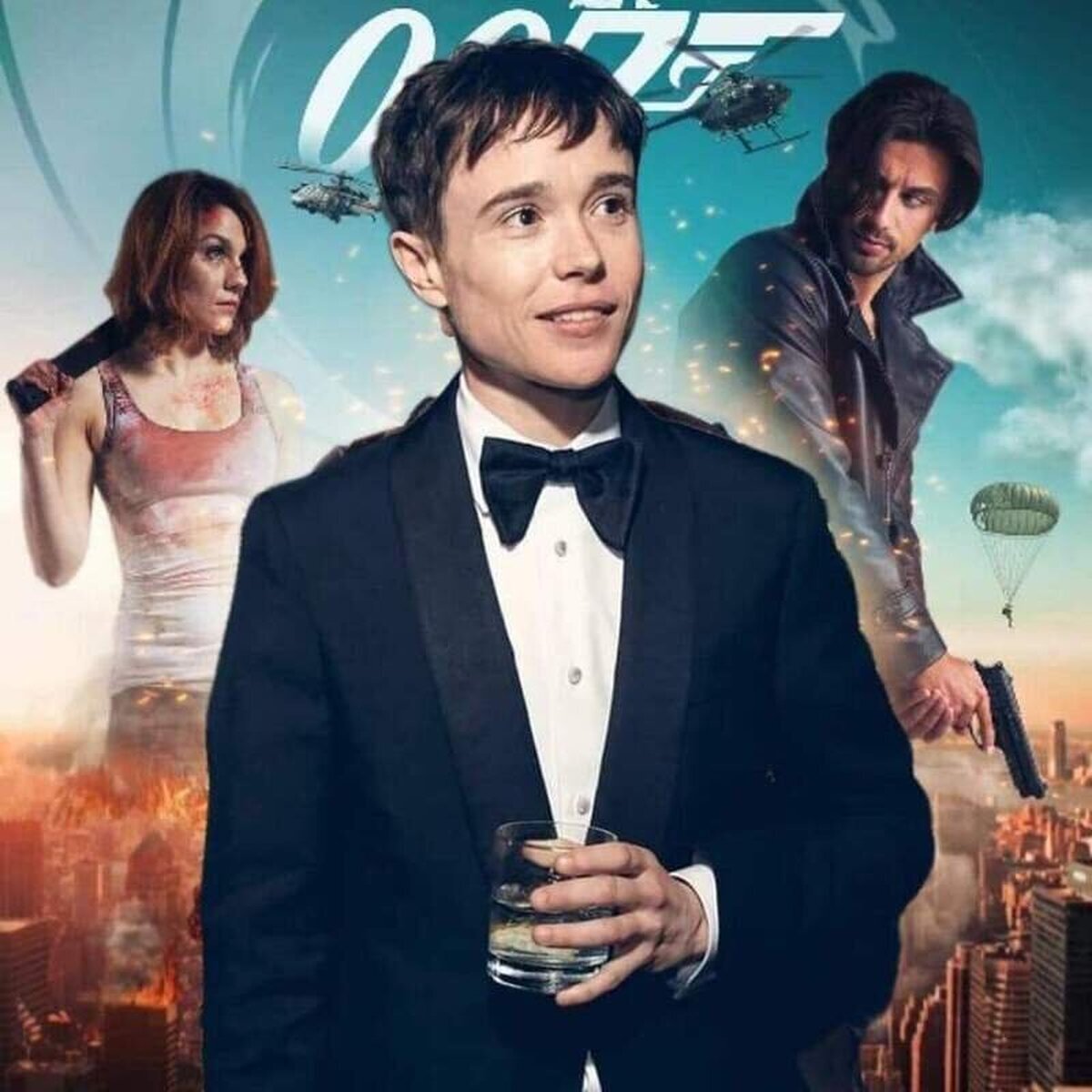 En Twitter se está haciendo una petición para que el actor Elliot Page interprete al agente 007.  