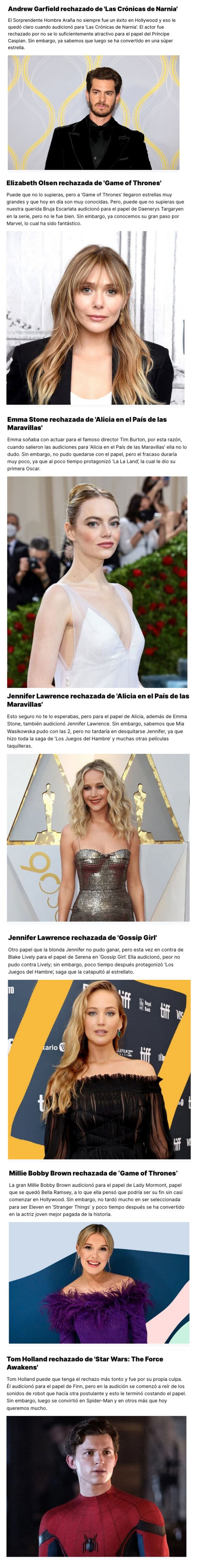 GALERÍA: 7 que fueron rechazados pero no se rindieron y se convirtieron en súper estrellas.
