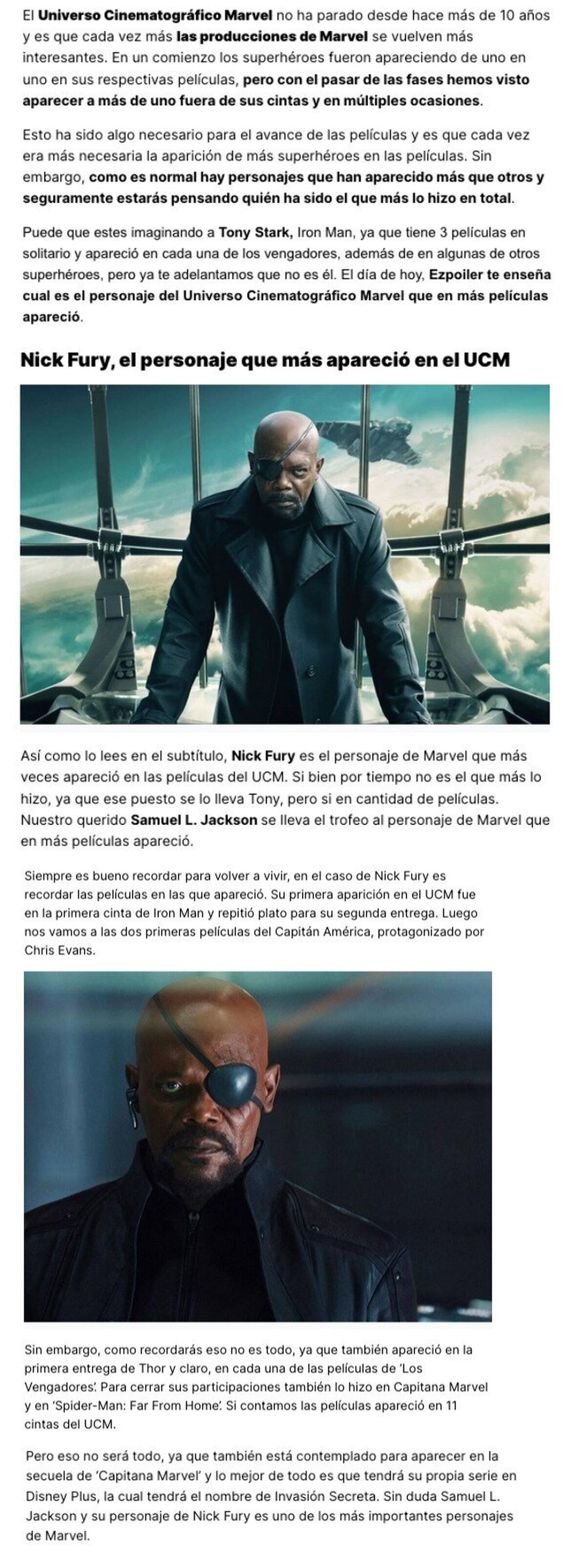 GALERÍA: ¿Sabes cuál es el superhéroe fue el que más ha aparecido en el UCM?