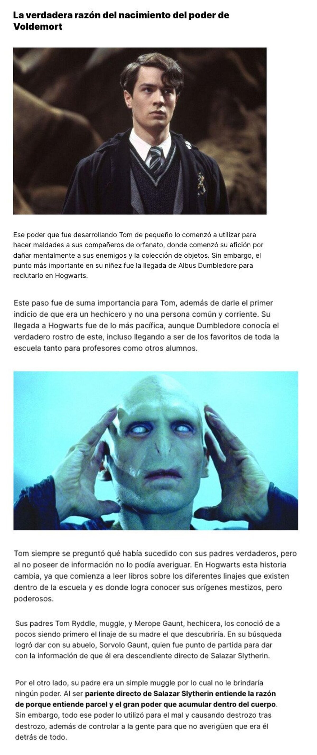 GALERÍA: ¿Conoces el origen del poder de Voldemort?