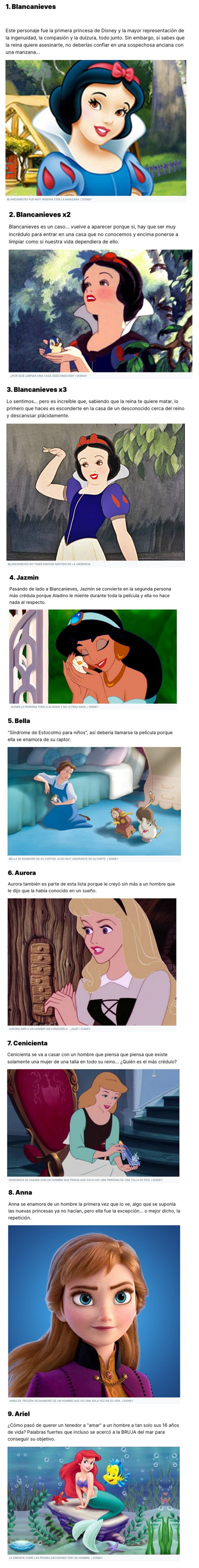 GALERÍA:  Las princesas Disney más ingenuas de la historia de los cuentos infantiles