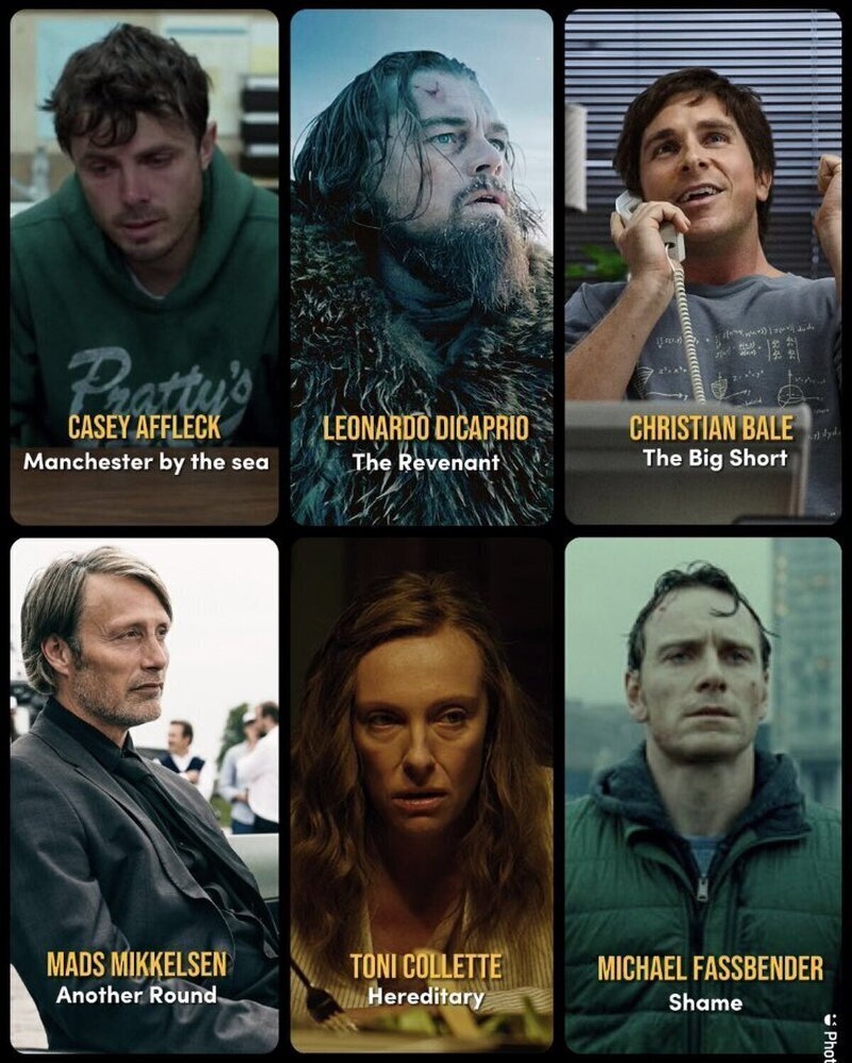 6 películas que valen la pena por las brillantes actuaciones.¿Cual es tu favorita?  