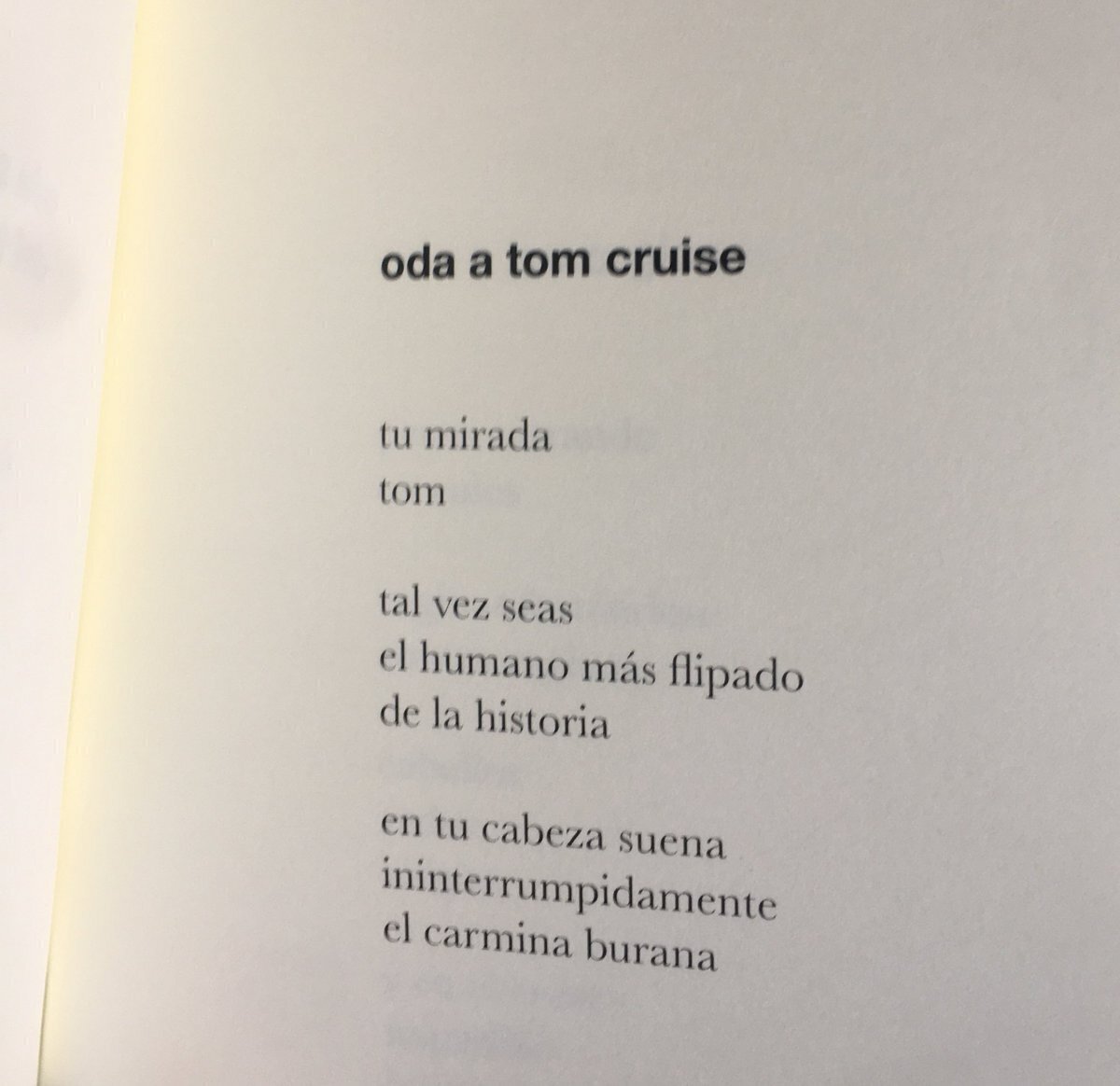 Ahora que Misión: Imposible es un hype es el momento de recordar el certero retrato de Tom Cruise que hizo @lrgosling en una de sus odas.  