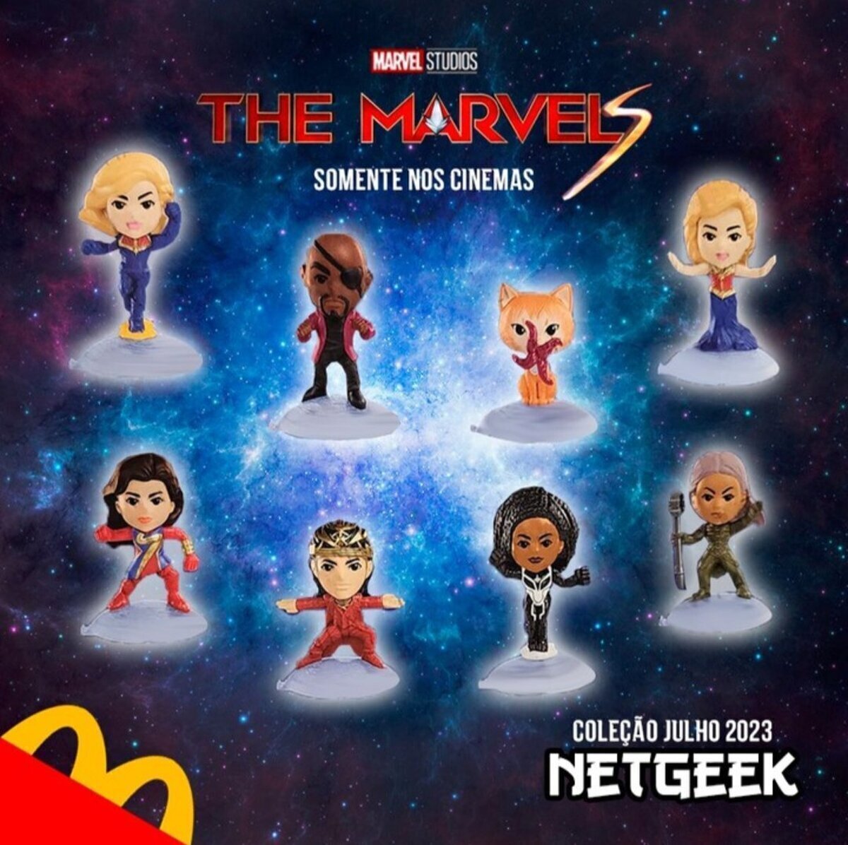 Está será la colección de 'THE MARVELS' para Mc Donald's  