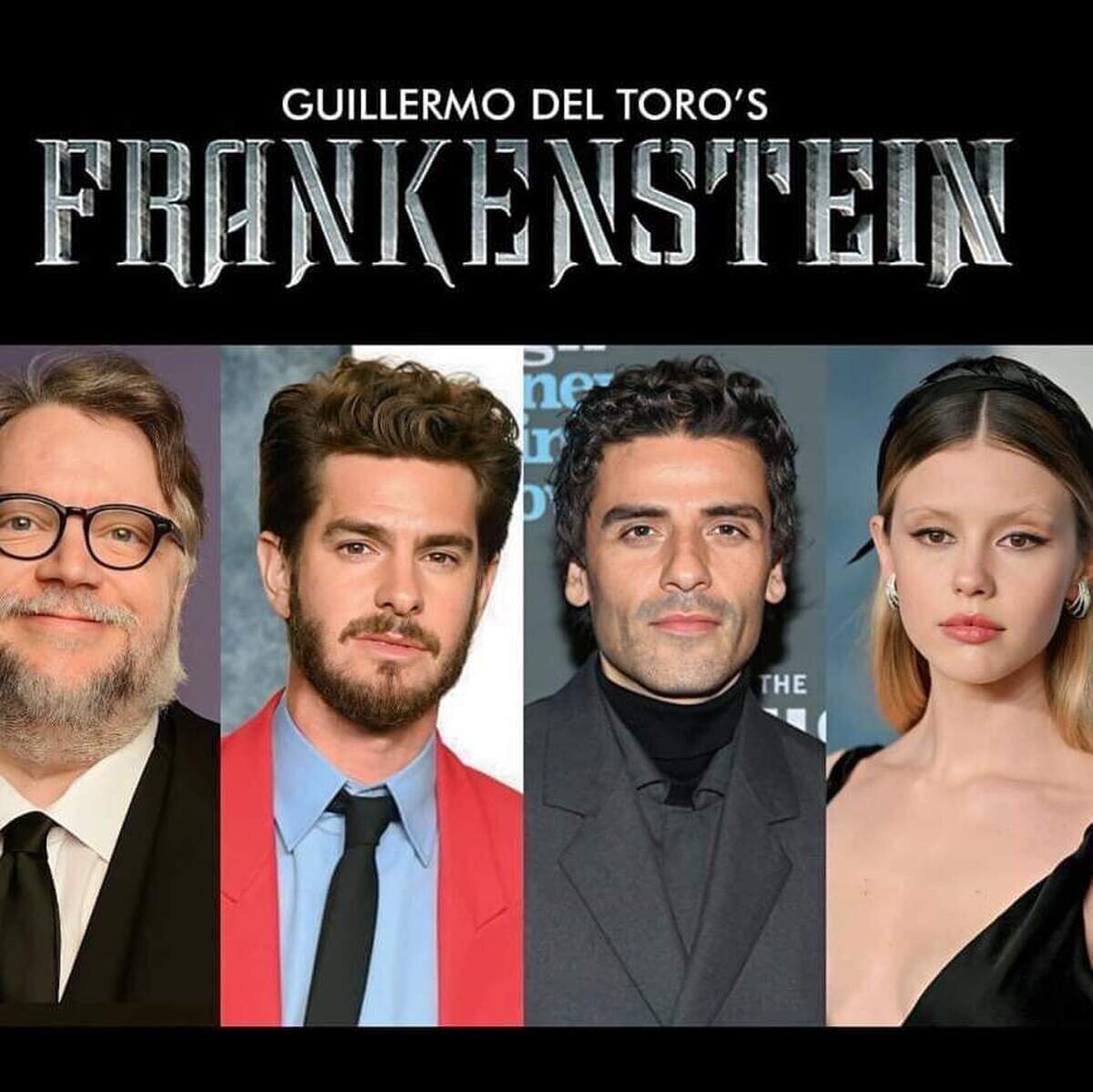 La versión de Frankenstein de Guillermo del Toro contará con Andrew Garfield, Oscar Isaac y Mia Goth como protagonistas
