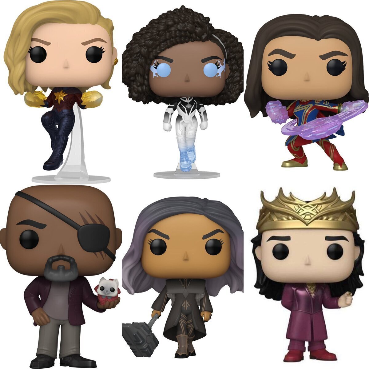 Vistazo a los Funko Pops de The Marvels