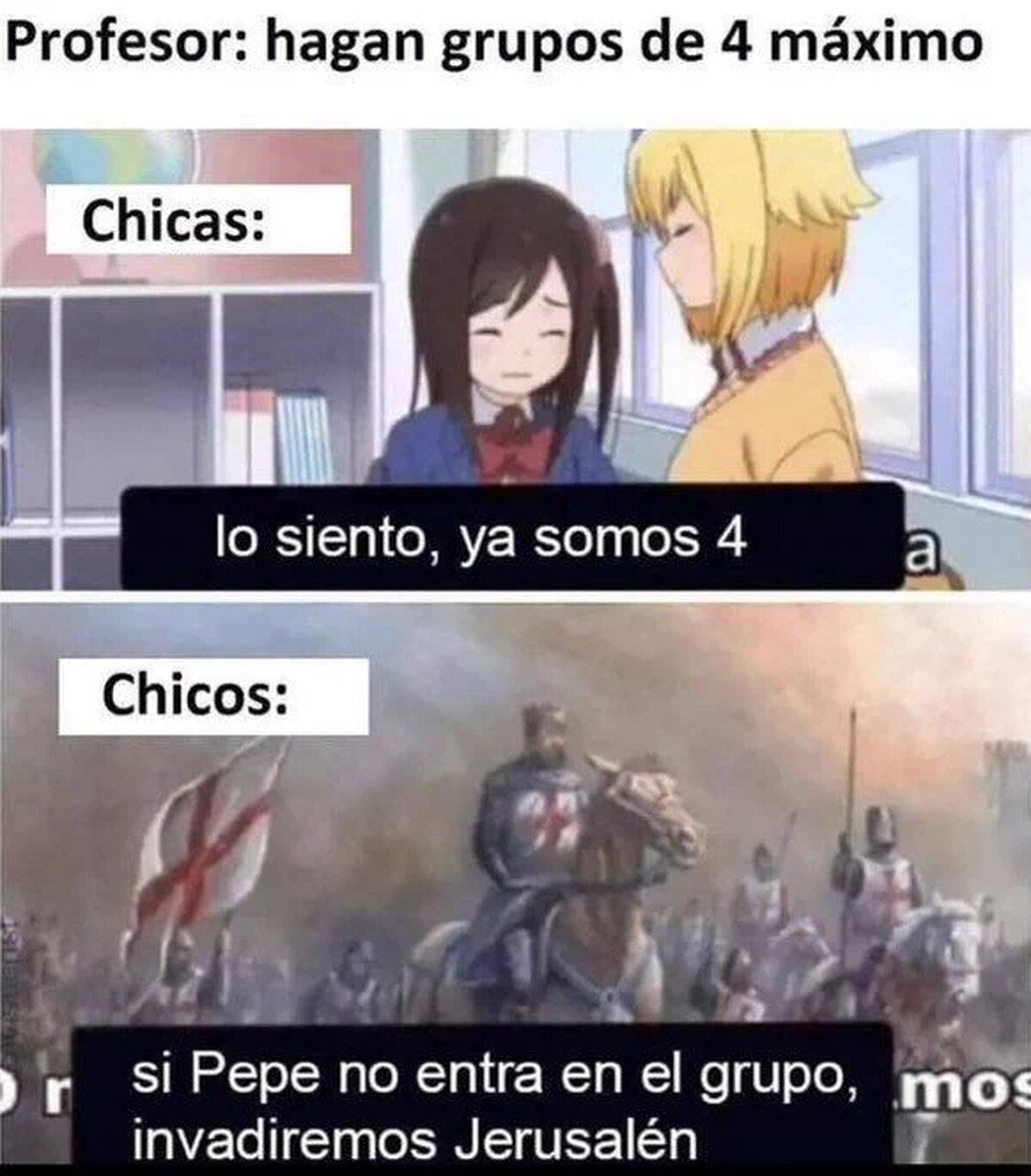 Chicos vs chicas