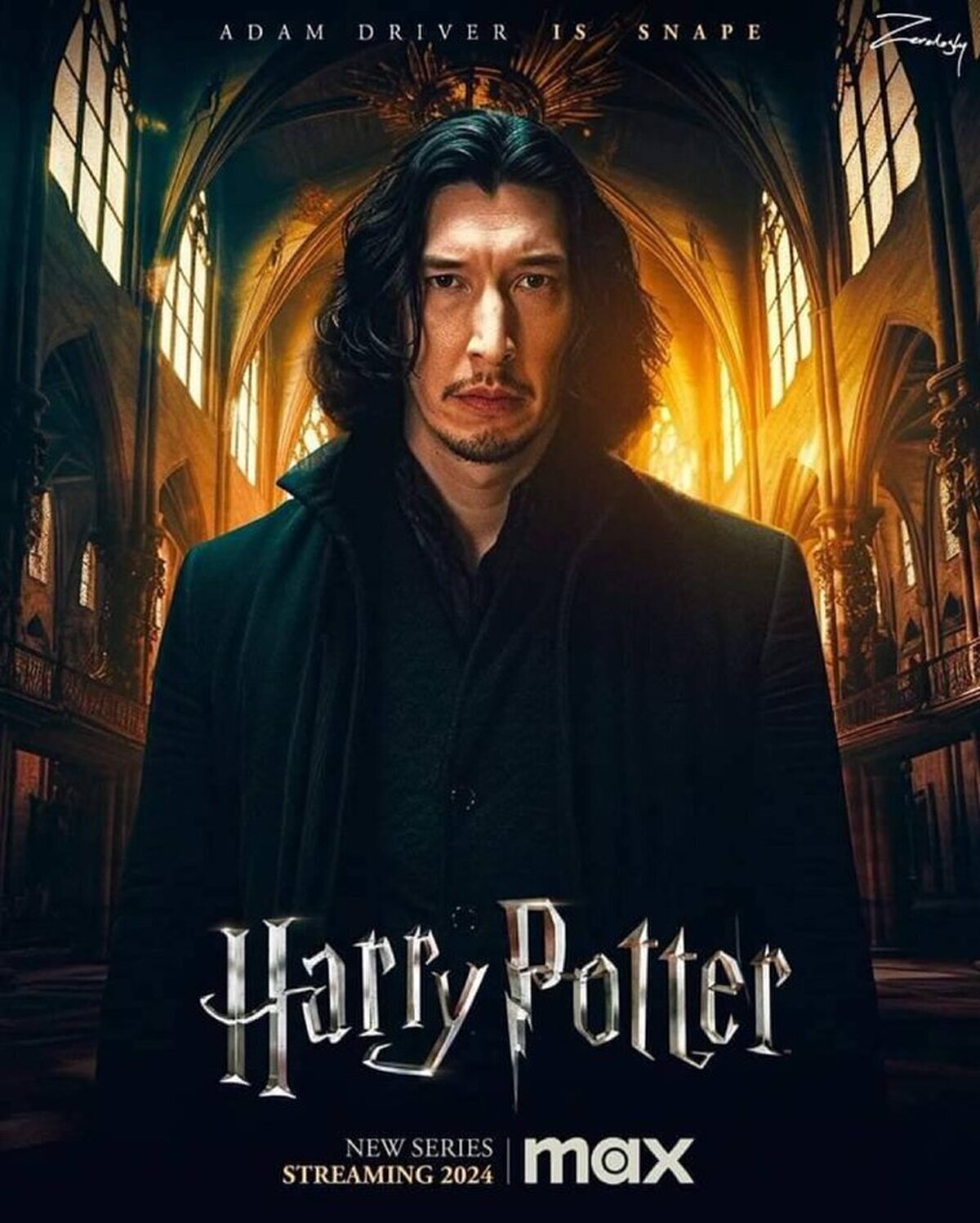 ¿Te gustaría ver a Adam Driver interpretando a Severus Snape en la nueva serie de Harry Potter?