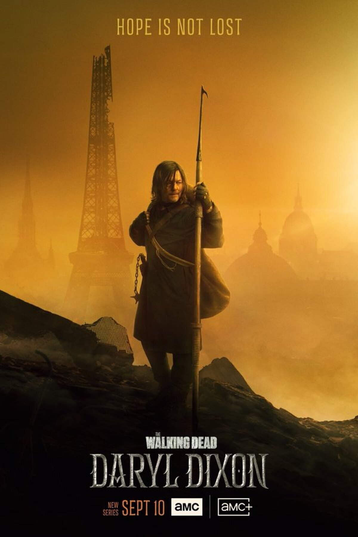 Primer póster  de 'THE WALKING DEAD: DARYL DIXON'. Estreno 10 de septiembre en AMC.
