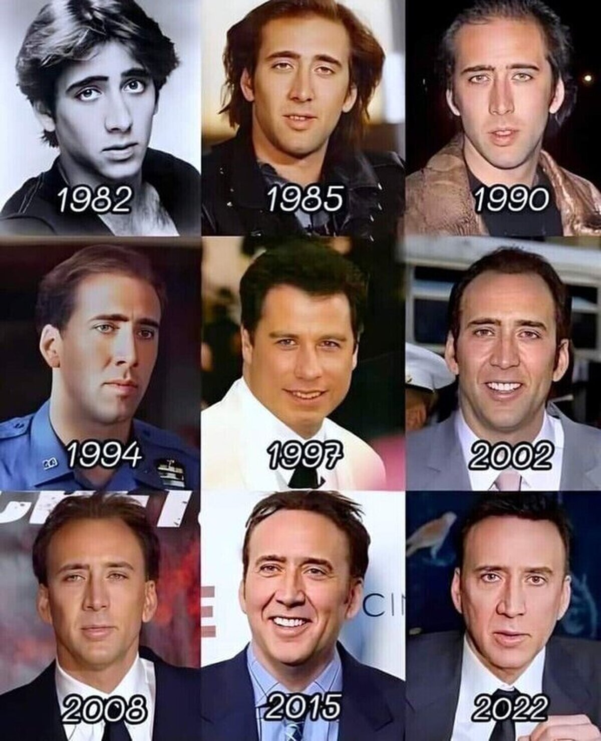 Nicolas Cage a través de los años: