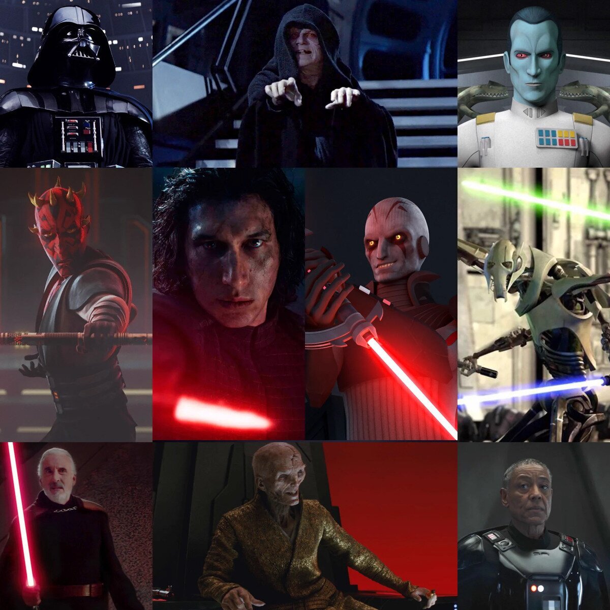 ¿Cuáles son para vosotros los mejores villanos de "STAR WARS"?