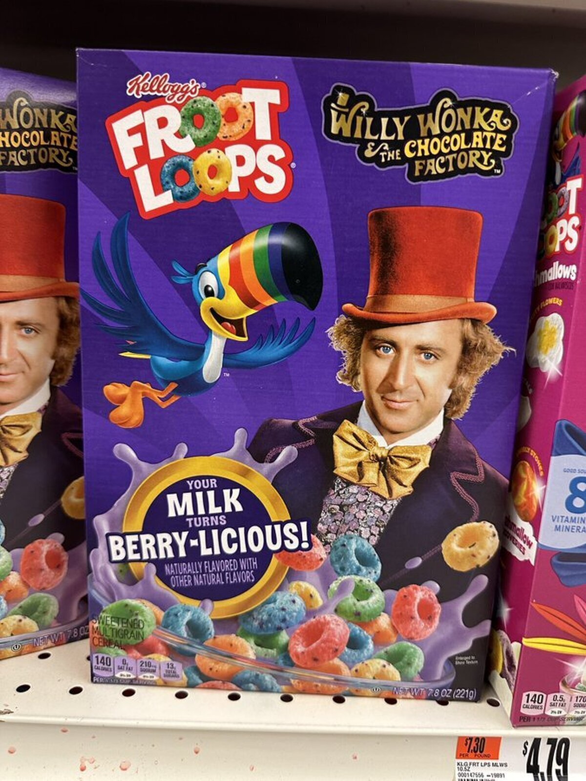 Me encanta el Froot Loops con caja del Willy Wonka clásico