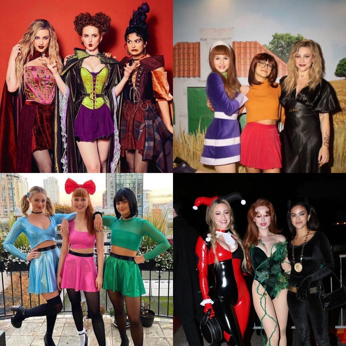 Camila Mendes, Madelaine Petsch y Lili Reinhart son las reinas de Halloween todos los años